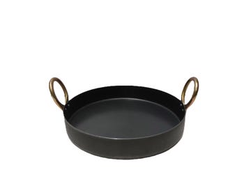 MS Iron 11-inch Flat Base Pan: Indian Jalebi & Dough Making