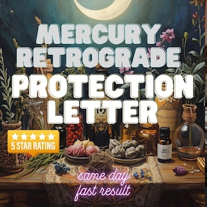 Mercury Retrograde Protection Letter | NOV 9 - NOV 29 Custom Ritual Message | Communication and Calm | Delivered in 24h