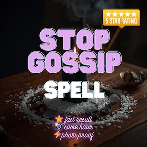 Stop Gossip Spell | Silence Rumours Ritual | Protection From Lies | Remove Negative Talk | Photo Proof
