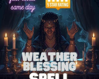 Weather Blessing Spell | Sunshine Ritual for Events & Weddings