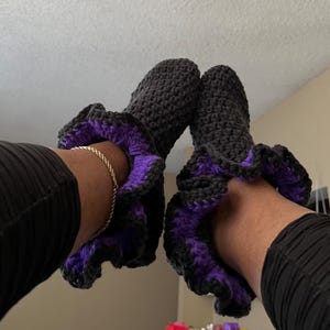 Crochet Ruffle Socks