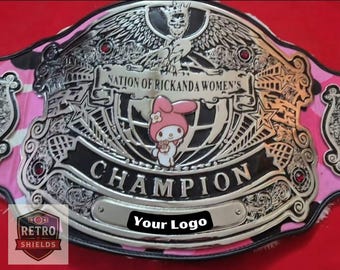 Custom Championship Belt, Wrestling Boxing Style Anime Charm Belt, Personalized Anime Fan Gift Trophy Belt