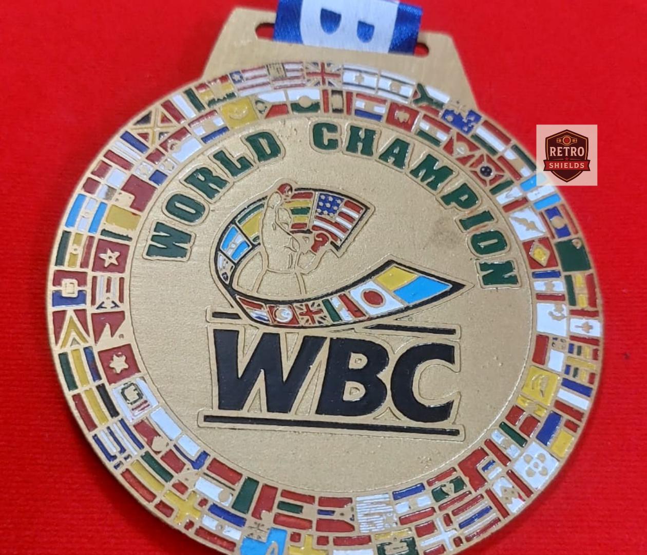 WBCチャンピオンシップレプリカメダル：ディスプレイスタンド付き