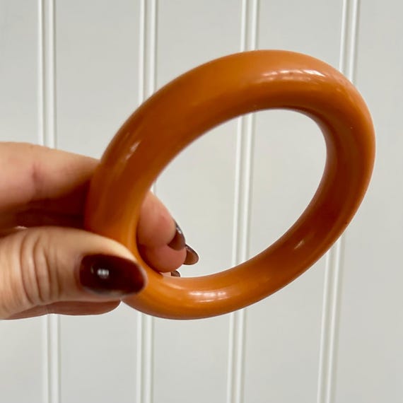 Vintage Bakelite Bangle, Fall Tones, Simichrome T… - image 5