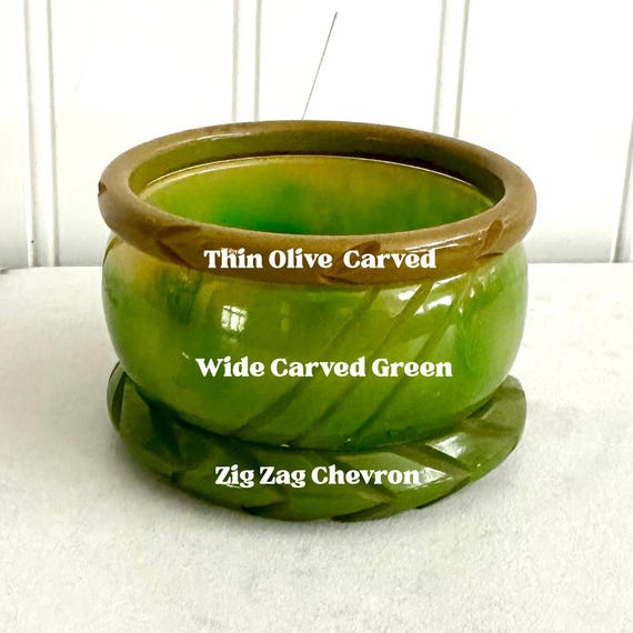 Authentic Vintage Bakelite Bangle, Simichrome Tes… - image 2