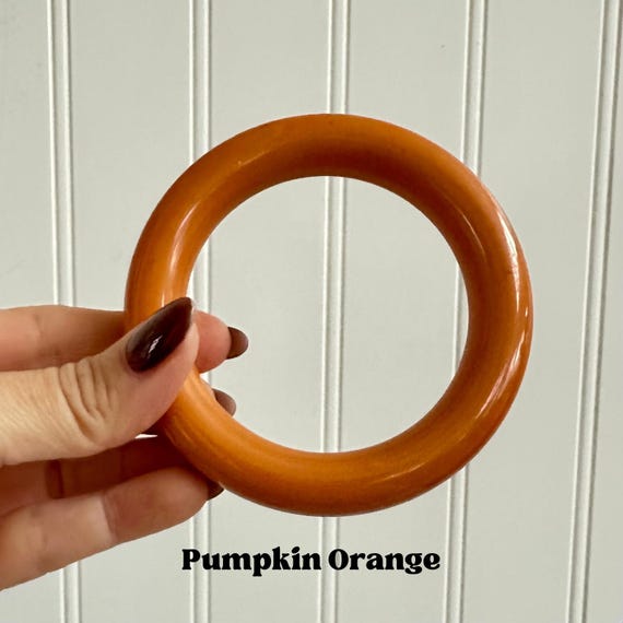 Vintage Bakelite Bangle, Fall Tones, Simichrome T… - image 4