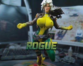 Rogue Marvel Rivals Base Skin Figure | 26cm 32cm Hand Painted Resin Statue | X-Men Collectible | High Detail Custom Figure