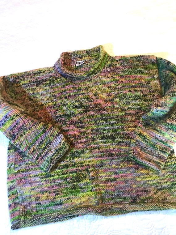 Vintage Nepal Pastel Rainbow Amazing Sweater