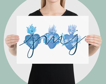 Jesus Mary and Joseph Poster