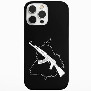 Funda para iPhone con mapa de Punjab: protección de doble capa con herencia punjabi