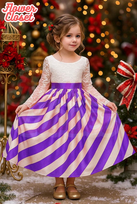 Candy Cane Girls Dress, Boho Christmas Dress, Princess Wedding, Girls Dress,  Perfect Girl Dresses, Party Dress, Girls Clothing - Etsy Israel