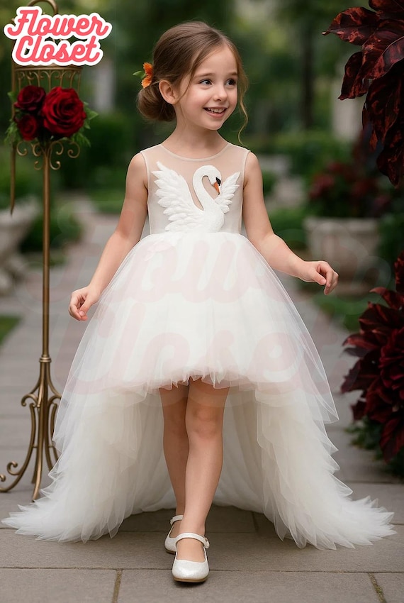 swan kid party dress Lavender Feather Girl Dress, Halloween Kids Costume, Fairy Dress, Swan Costume for Kids, Pageant Girl Dress,puffy Princess Themed Dress Tutu