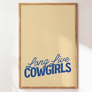 Long Live Cowgirls, Southwestern Print, Western Home Decor, Girly Wall Art, Retro Bar Cart Print, Retro Cowboy Wall Art, Neutral Print