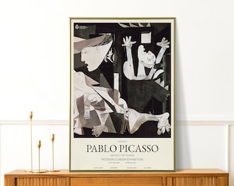 パブロ ピカソ プリント - ゲルニカ I 絵画 ウォールアート - リビング
