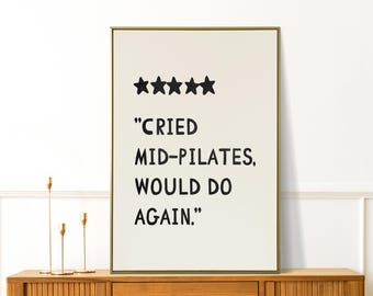 Plans for The Day Pilates Poster, Funny Pilates Wall Art, Pilates Studio Decor, Gift for Pilates Lover, Hot Girly Print, Fitness Wall Decor