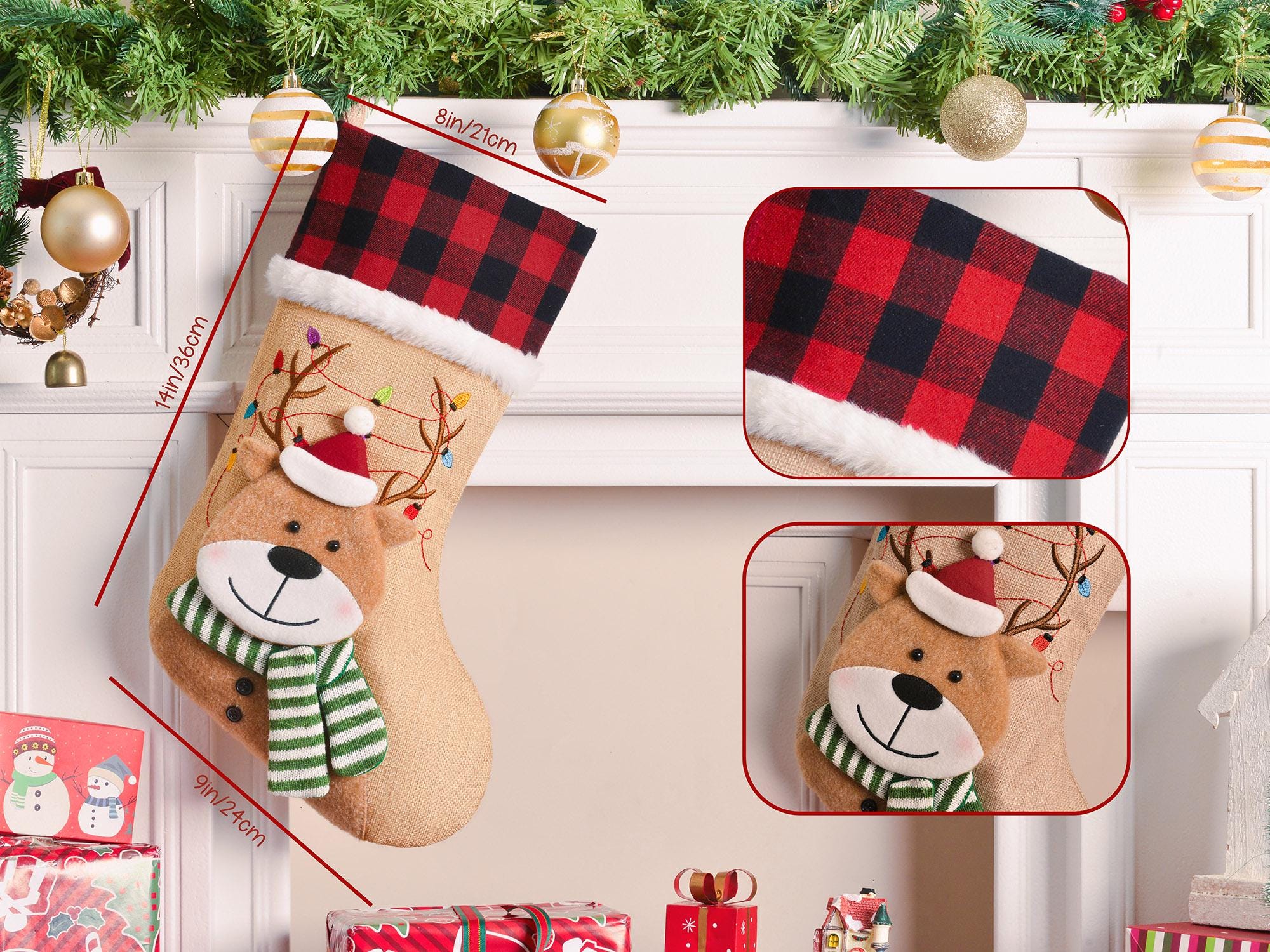 Groene kerstsok - Delight Department - Feest en versiering