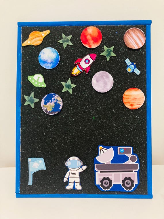 Outer Space Felt Play Set: Double-Sided Sensory Alphabet Learning