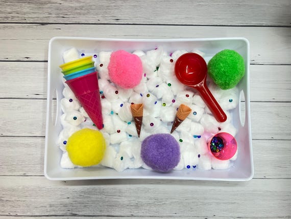 Ice Cream Sensory Bin: Kids Summer Activity Kit