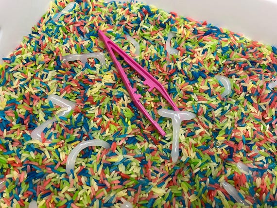 Invisible Alphabet Sensory Bin: ABC Learning Activity Kit