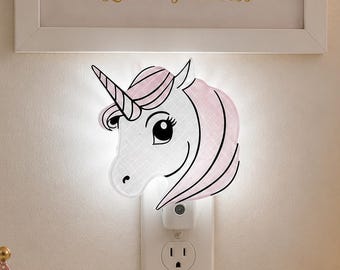 Unicorn Night Light Plug In | LED Unicorn Nightlight for Kids Bedroom | Girl Nursery Decor | Toddler Gift | Baby Shower Gift | Unicorn Decor