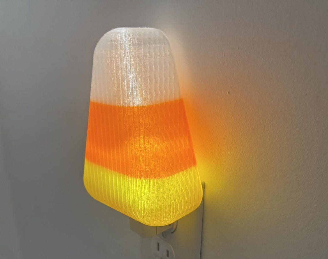 Candy Corn Night Light | Halloween Plug-in LED Nightlight | Cute Fall ...