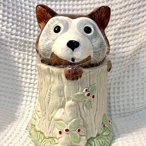 Vintage Raccoon Cookie Jar