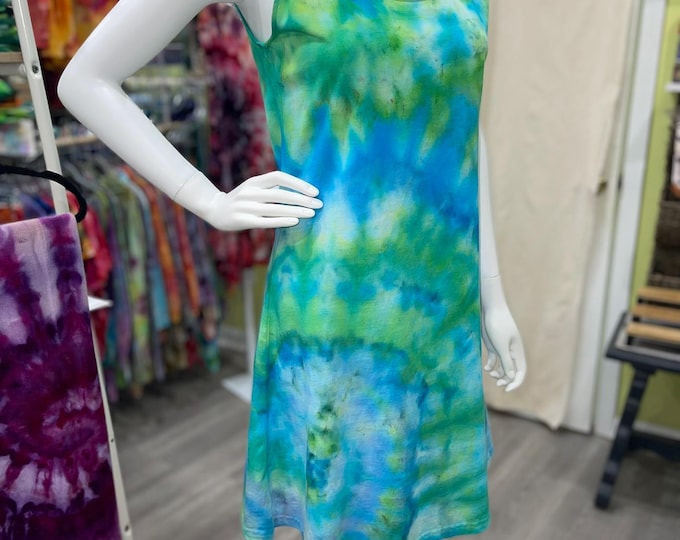 Cotton Play Dress Beach Dress Cover Up Hand Dyed