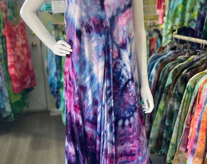 Hand Dyed Bali Rayon Tank Dress Tie Dye Plus Size