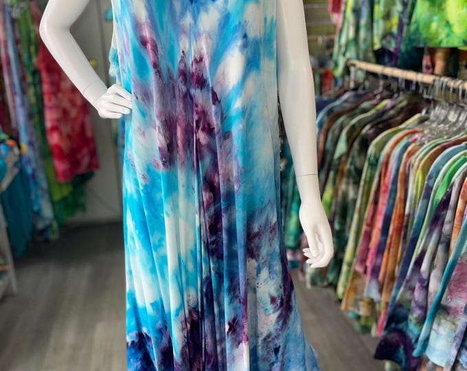 Hand Dyed Summer Tank Dress Plus Size 2XL
