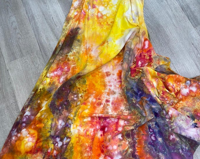 Hand Dyed Summer Dress Long and Breezy