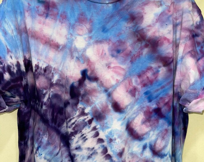 American Apparel 100% Cotton Boxy Cut Women's T Shirt Tie Dye