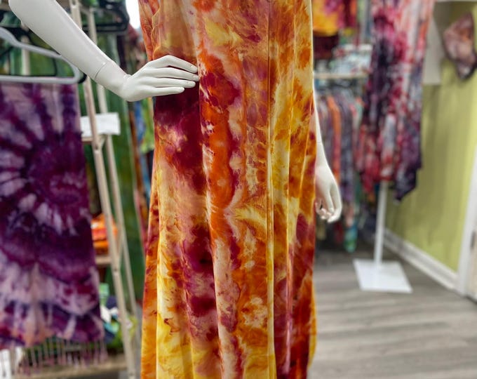 Light weight Bali Rayon Playful Summer Dress-  Hand Dyed