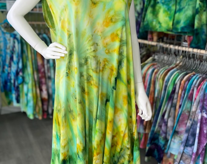 Rare Hand Dyed Plus Size Summer Tank Dress 2XL