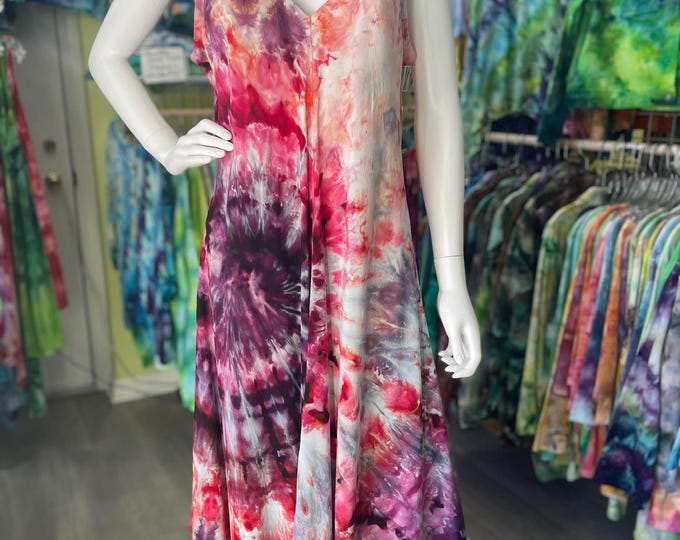 Light Weight Bali Rayon Free Flowing Hand Dyed Dress