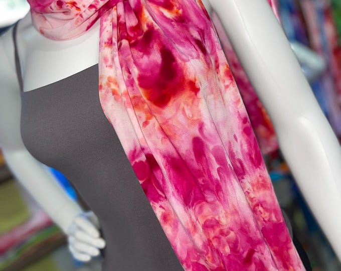 Bamboo Rayon Hand Dyed Tie Dyed Scarf