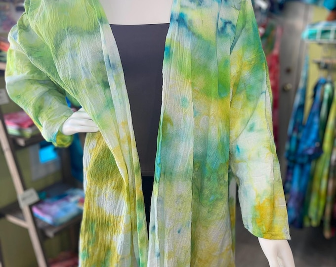 100% Cotton Gauze Women's Duster Hand Dyed