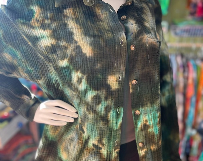 100% Cotton Gauze Camo Light Weight Shirt