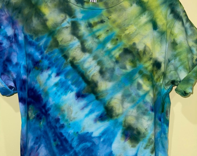 100% Cotton American Apparel Tie Dyed Crop Top Women's T Shirt