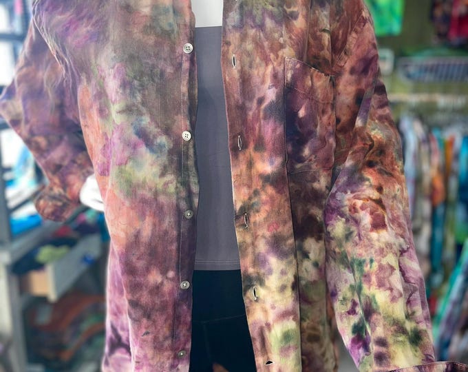 Unique Men's Linen Collared Shirt in a Potpourri of Colors