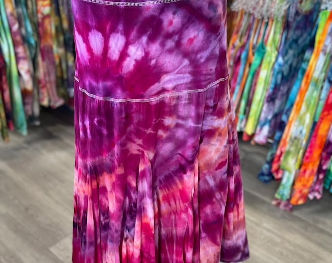 Wild Wonderful Woodstock Skirt, Flowey, Long, Retro, Hippie