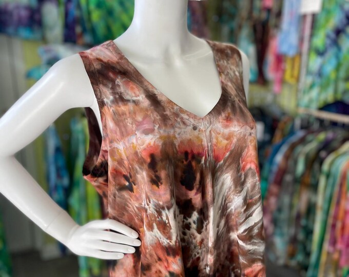 Hand Dyed Bali Rayon One Of A Kind Summer Tank Dress