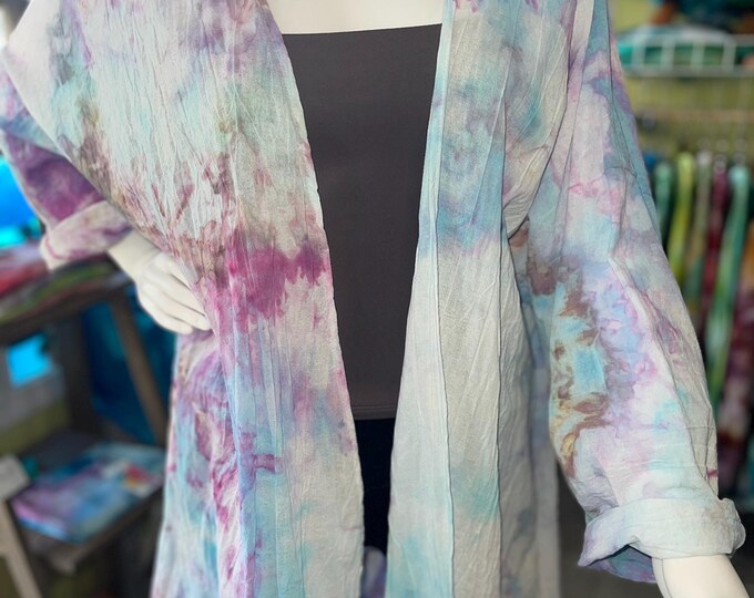 100% Crinkle Cotton Gauze Light Weight Hand Dyed Tie Die