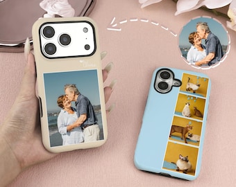 Personalized Photo Collage Phone Case, Custom iPhone Cover with Picture  iPhone 17 Pro, iPhone 16/15/14/13 Pro Max, Christmas Gifts