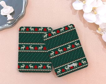 Retro Reindeer Kindle Case 12th 2024 Paperwhite Cute Kindle Cover Kindle Colorsoft 7" Case with Hand Strap Personalized Gift for Her
