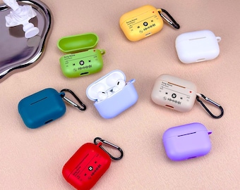 Personalized Music Code AirPods Case, Custom Solid Color Silicone AirPod Case for AirPods 1/2/3/4 Gen AirPods Pro 1/2/3,  Bridesmaid Gift