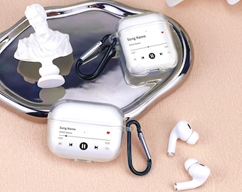 Personalized Music Singer AirPods Case, Custom Music Album Clear AirPod Case for AirPods 1/2/3/4 Gen AirPods Pro 1/2/3,  Bridesmaid Gift
