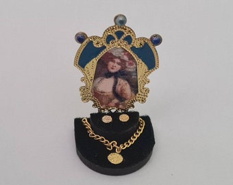 Dollhouse Miniature Jewelry Display, 1/12 scale