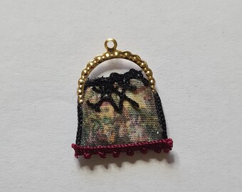 Miniature Victorian Handbag, 1/12 scale