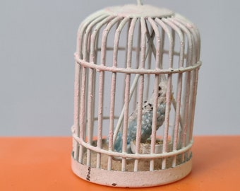 Miniature bird cage 1/6 scale for Momoko Blythe Barbie