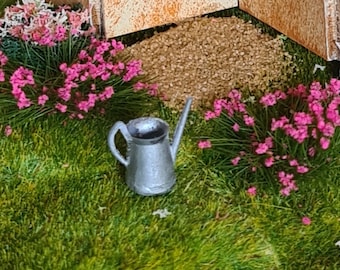 Dollhouse miniature watering can, 1/48 scale